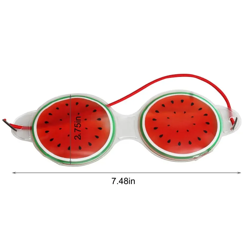 1 szt. Owocowy kompres lodowy, maska do spania złagodzić zmęczenie, aby usunąć ciemne koło chłodzące relaksująca urocza maska na oczy pielęgnacja oczu