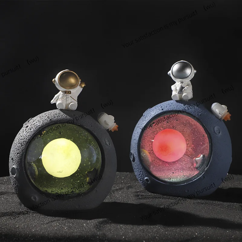 

Galaxy astronaut creative home desktop ornament small lamp living room decoration