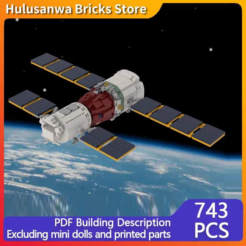 

Uncrewed Spacecraft Model MOC Building Bricks War Equipment Modular Technology Gifts Holiday Assemble Children Toys Suit