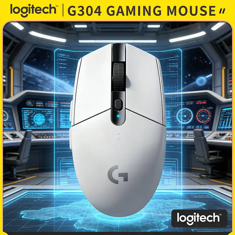 

Logitech G304 LIGHTSPEED Wireless Mouse 12000 DPI HERO Sensor 1ms Latency 250hr Battery Efficient Use Home Gamers