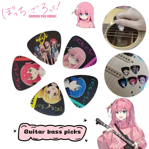 Bocchi the Rock!‌ GotohHitori Ijichi Nijika Kita Ikuyo Anime GoodsCartoon Cute Girl Electrocardiogram Guitar Bass Plectrum gift