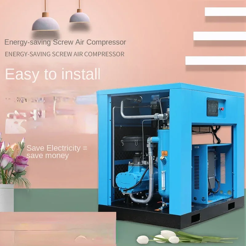 

Screw air compressor 7.5/15/22/37kw high-voltage permanent magnet variable frequency compressor industrial grade screw machine