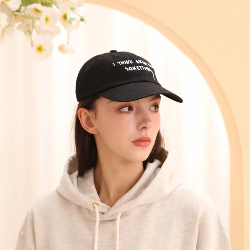 All Love Deserved Vintage Mood Cap Embroidery Dad Hat I Think About You Sometimes