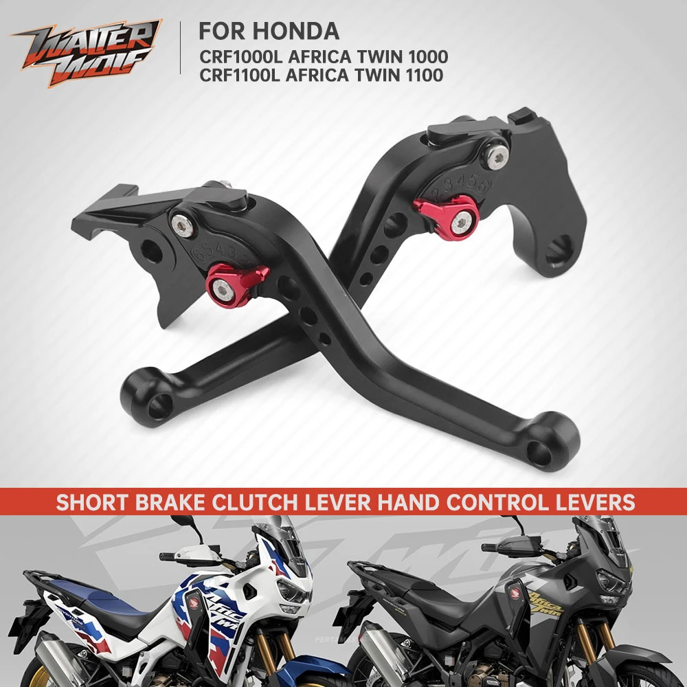 

For Honda Africa Twin 1100 1000 2016-2025 Adjustable Short Hand Clutch Brake Levers CRF1100L CRF1000L Adventure Sports 1100