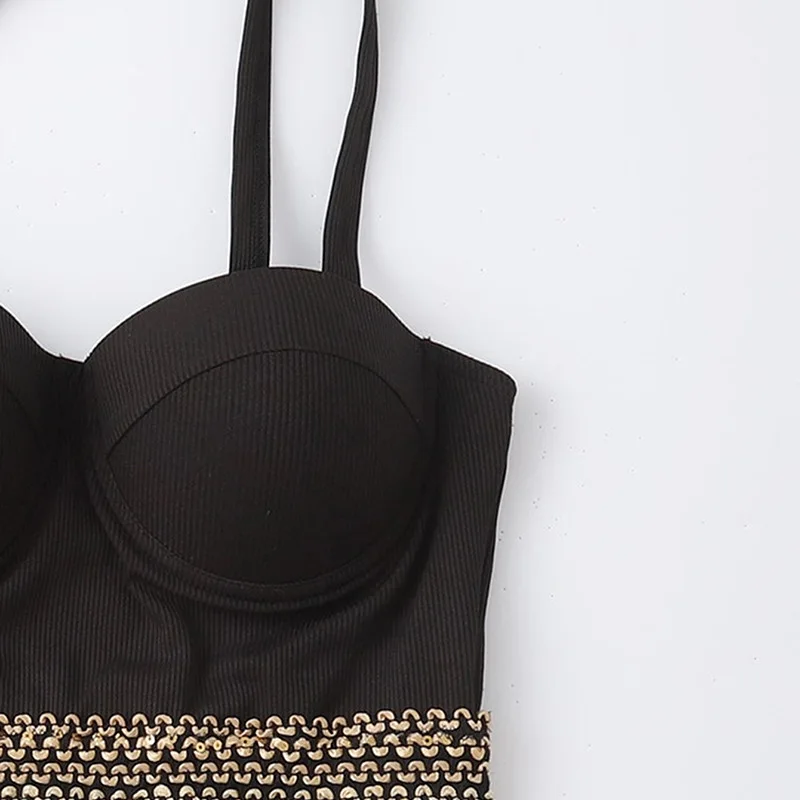 Sólido preto push up roupa de banho mulher 2025 uma peça sexy maiô verão controle barriga maiô praia cinto ouro natação wear