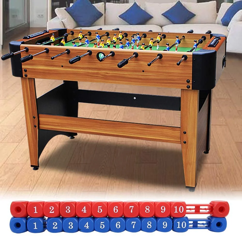 Compteur de football de table, 4 pièces, unités de notation de hockey, marqueur à carreaux, accessoire de tableau de bord pour jeu de balle