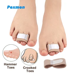 Pexmen 1/2/5/10Pcs Hammer Toe raddrizzatore stecche per dita fasce per la correzione della protezione delle dita dei piedi storte e sovrapposte