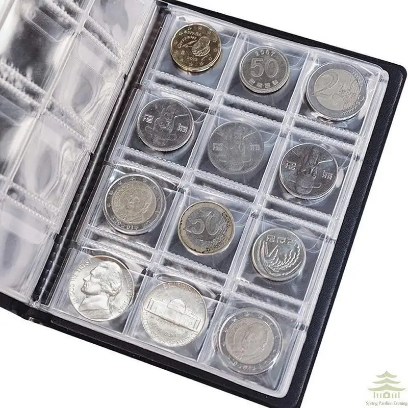 Coin Organizer Storage 120 Pockets Coin Collection Book Coin Collection Holder Album Commemorative