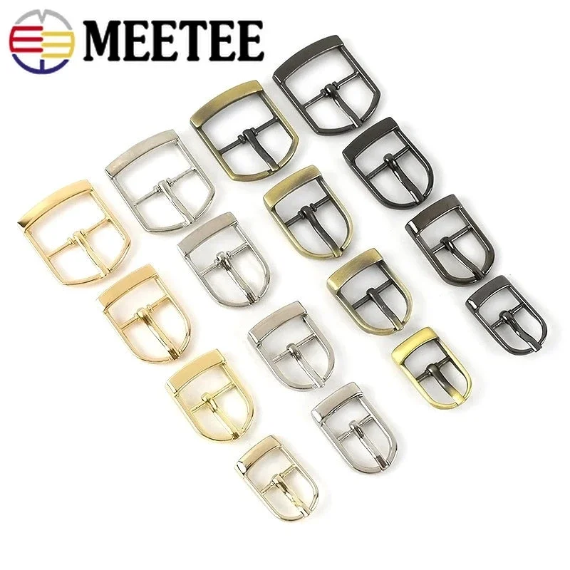 5/10pcs 13-25mm meetee kov špendlík přezkami posuvníku zajišťovač obejmout pás boty oblečení konektor háčků DIY kůže šicí příslušenství