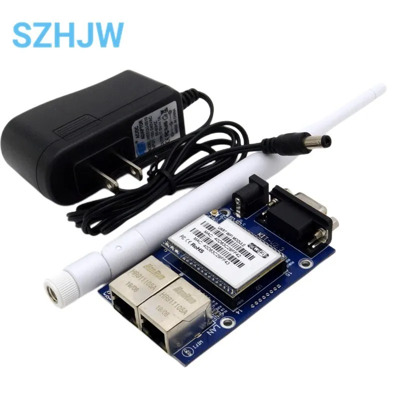 HLK-RM04 RM04 Uart Serial Port to Ethernet WiFi Wireless Module with Adapter Board Development Kit Industrial Kit