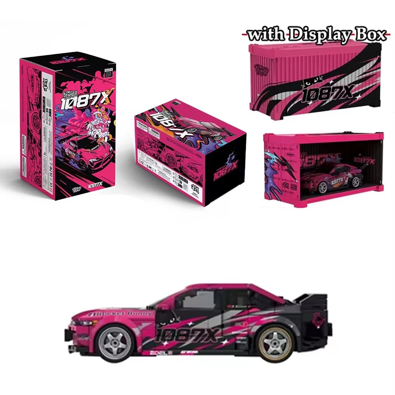 

New 1087X Series MOC Speed Car Model Building Blocks Super Racing DriftSports Cars Collectible Vehicle Ornaments Bricks Toy Gift