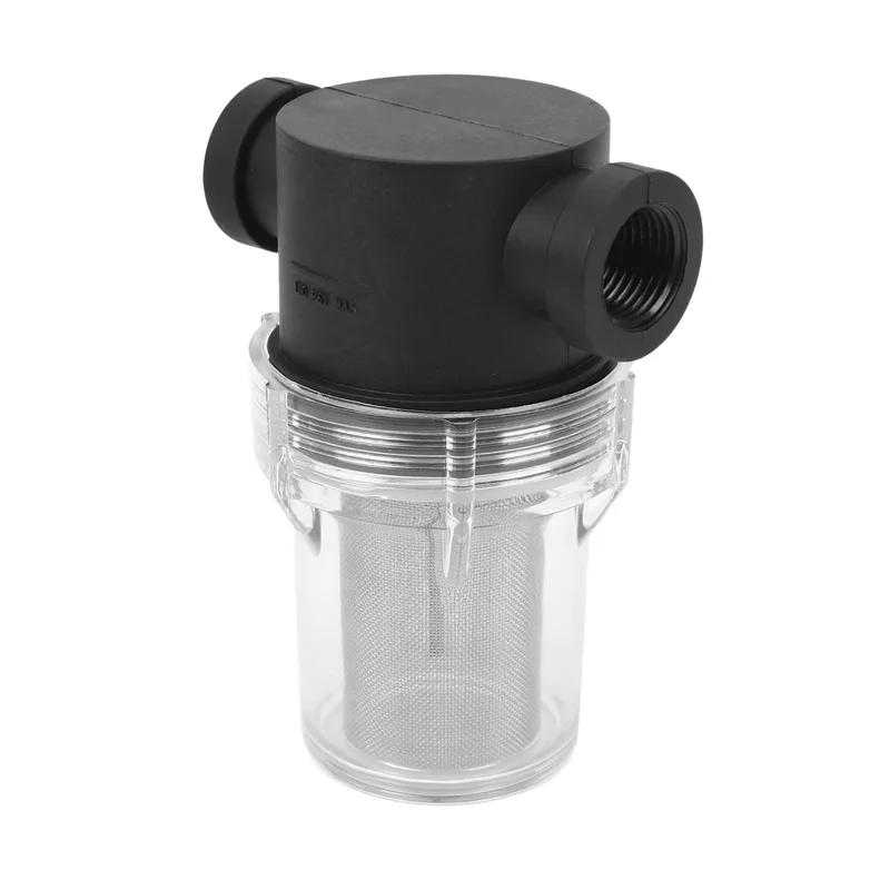 AA49 3X Wasfilter 1/2 Inch Inline Mesh Zeef Waterpomp Irrigatie High Flow Pijpleiding Filter Tuinieren Inlaat Water