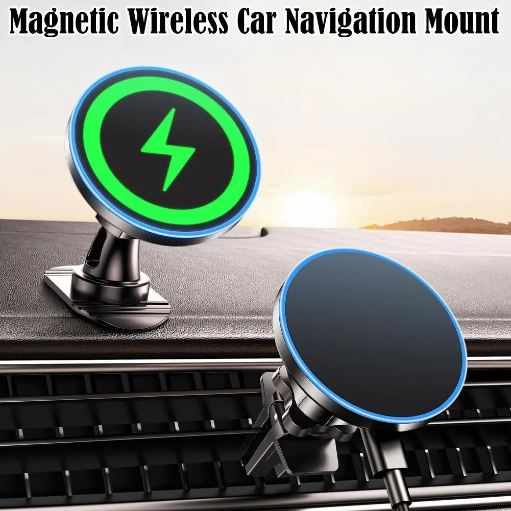 

for MagSafe Car Mount Charger, 15W Magnetic Wireless Car Charger,Universal Car Wireless Charger Mount for iPhone 17/16/15/14/13