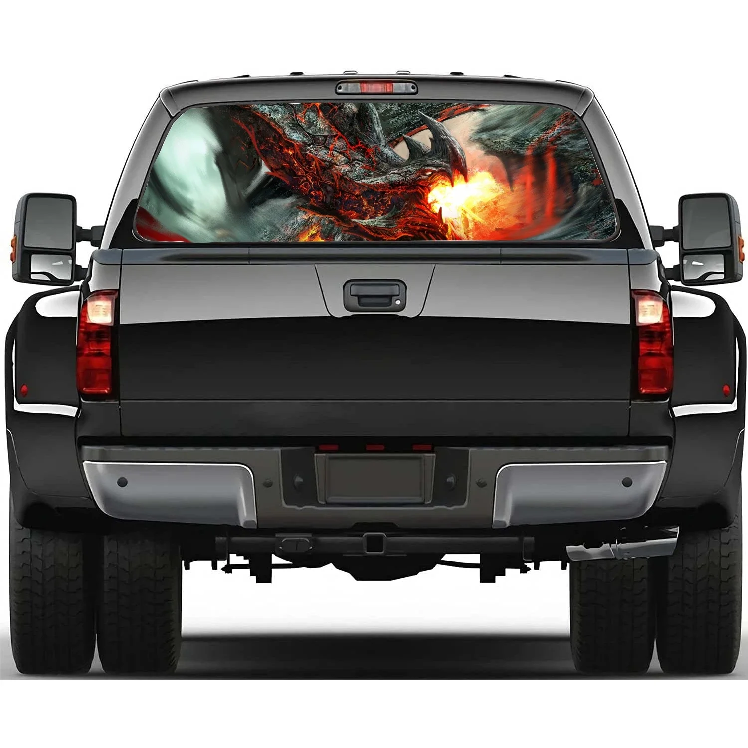 

dragon animal Car Window Decal Sticker Graphic Decorative Truck Perforated Vinyl Universal Wrap Sticker