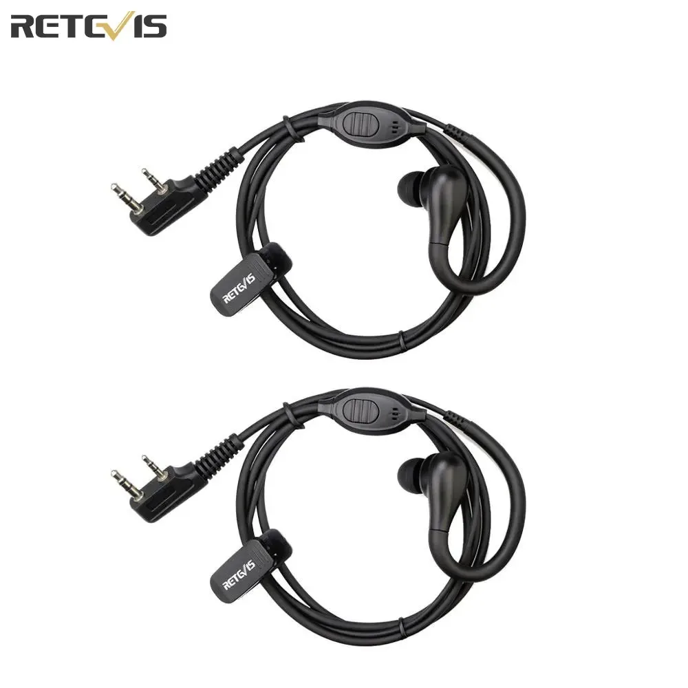 Retevis EEK007 2Pin Earhook Earpiece Walkie Talkie Earphones For Retevis RB618 H777 RT622 Two Way Radio For Kenwood/Baofeng