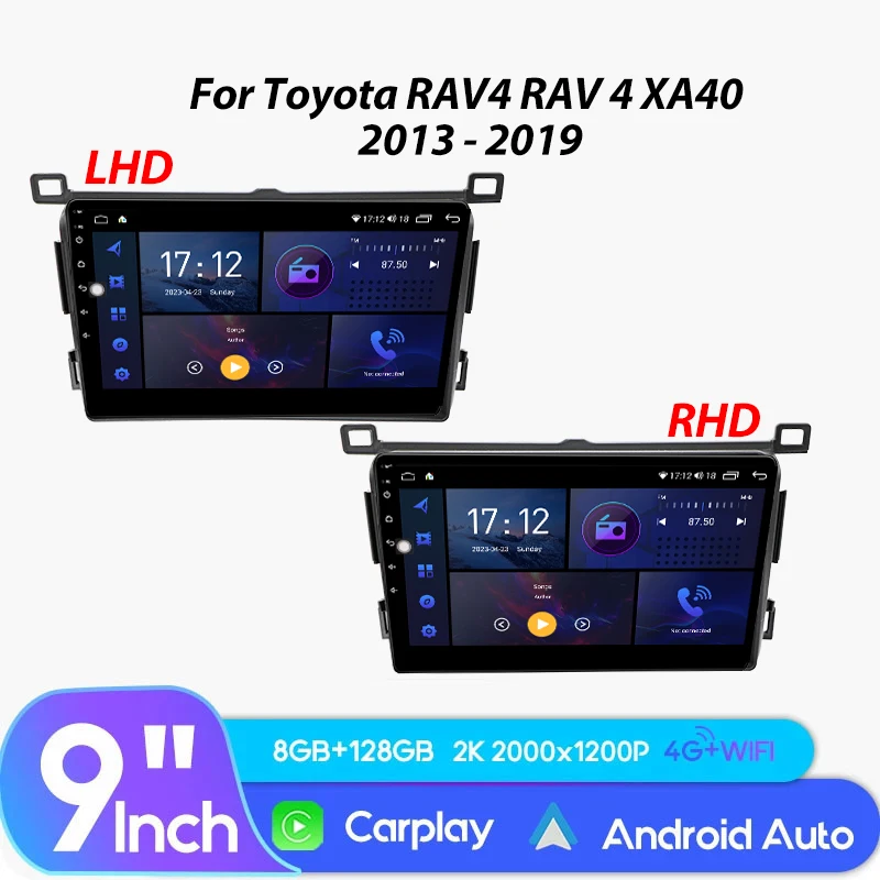

Car Radio Multimedia Toyota RAV4 4 XA40 5 XA50 2012 - 2018 LHD Wireless Carplay Autoradio Navigation GPS Head Unit VideoPlayer