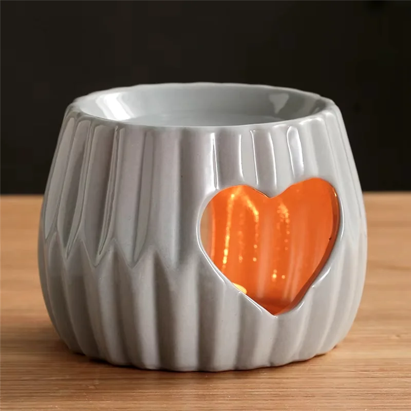 TFORU-حامل شمعة الصينية شمعة الشمع Melter الموقد الشاي ضوء مصباح عطري لطاولة الطعام ديكور المنزل العطر #4