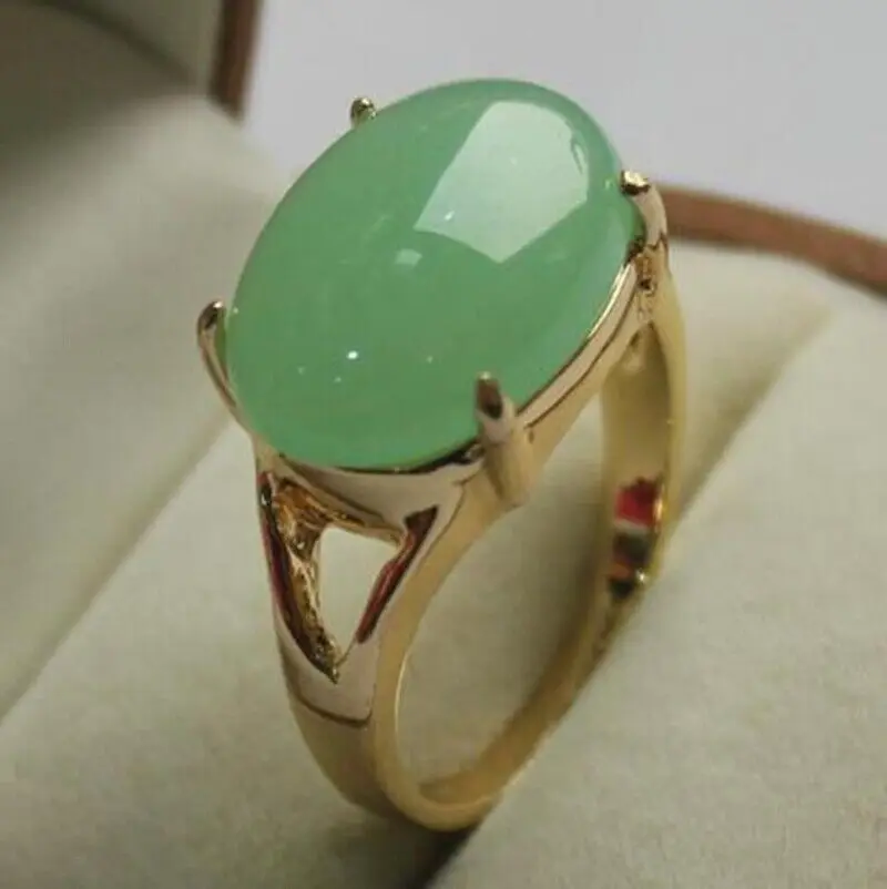 

wonderful jewelry! lady's noblest fine jewelry light green jade ring (7,8,9#)