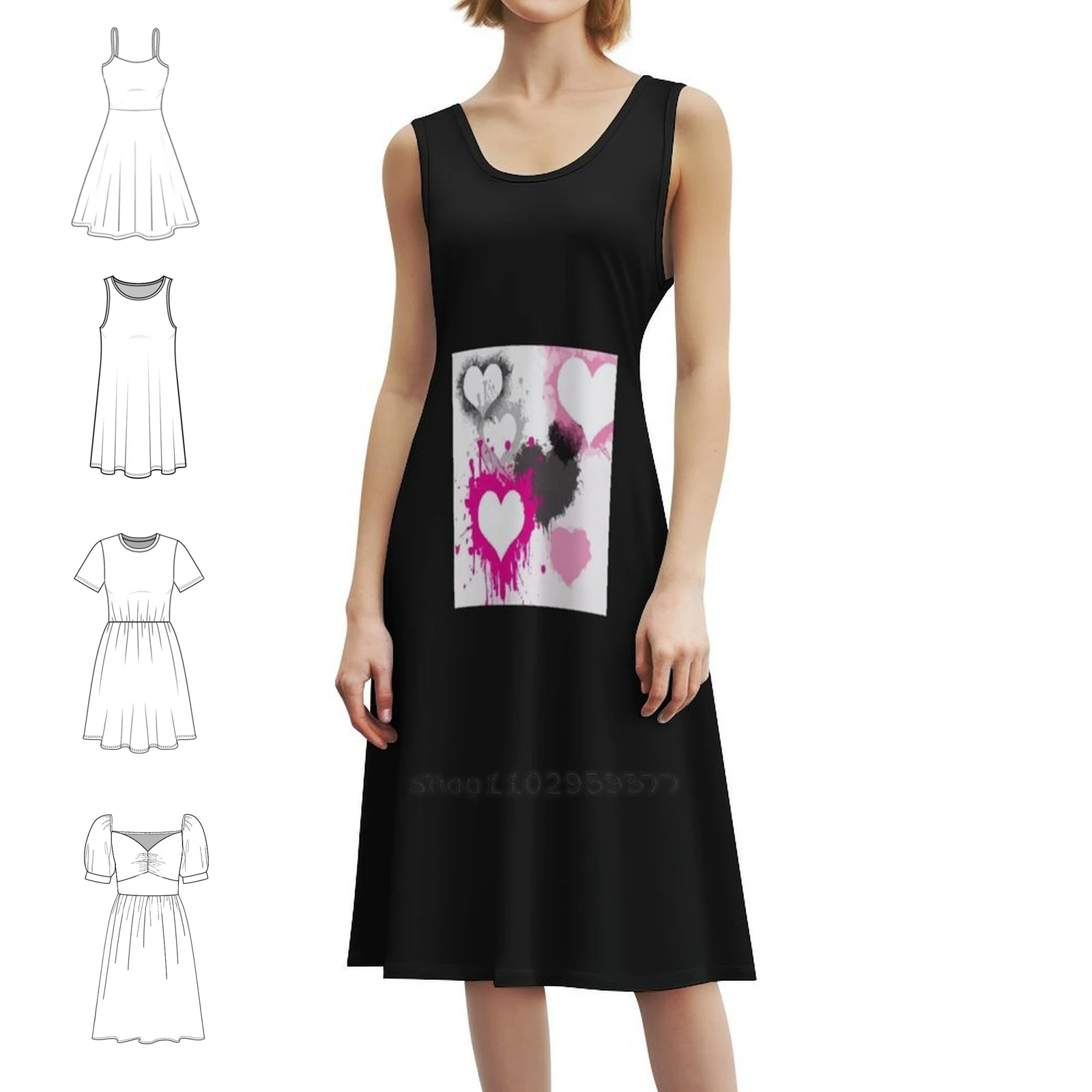 

Copy Of M&M Classic M&M Women's Streetwear Party Dress Trendy Print Club Clothing For Female Copy Of M M Classic M M Copy Of M