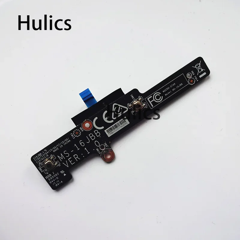 Hulics Used FOR MSI GE62VR GE72VR GP72VR GP62VR GP72MVR MS-16JB USB POWER Switch BOARD WITH CABLE MS-16J12 MS-16JBB MS-16JBA 0DD