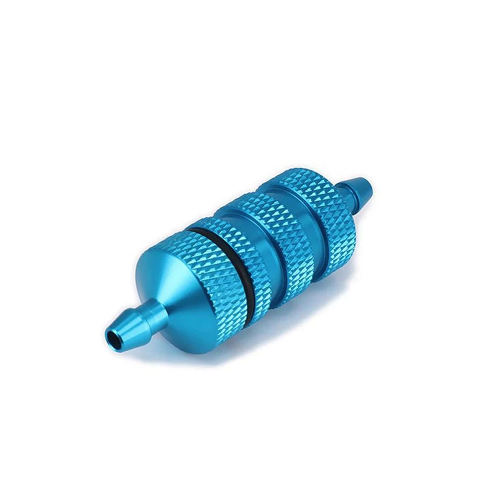 Filtro olio in lega di alluminio olio per simulazione filtro carburante Nitro per parti di automobili 1/8 1/10 RC 94122 Crawler D90 TRX4 kit auto da corsa