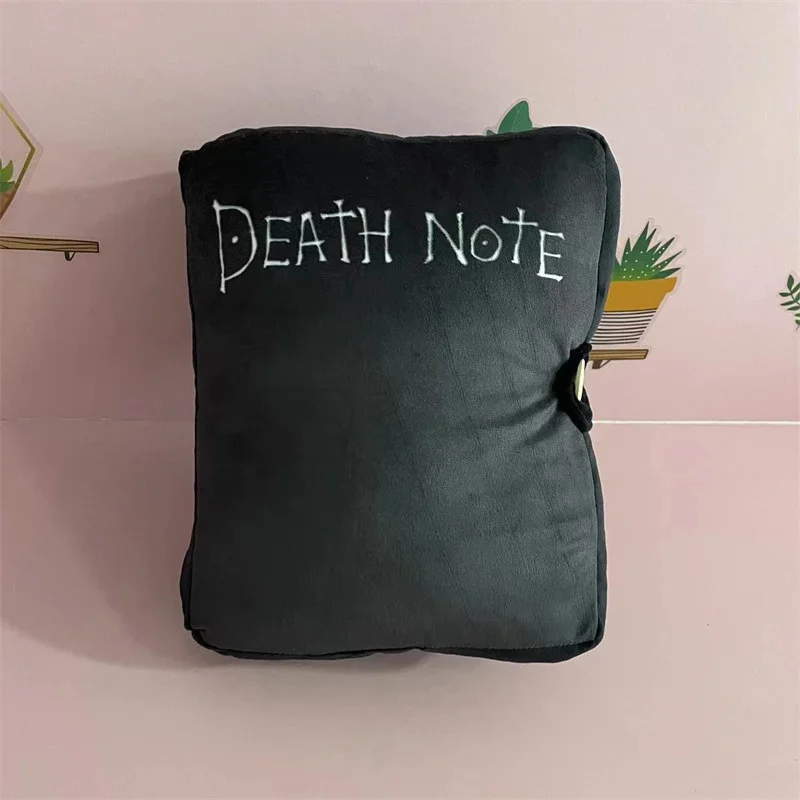 Deaths Notes Anime Plush Pillows Book Cushions Story Book Pillow Kids Birthday Gift For Friend Doll Bedroom Sofa Home Decor