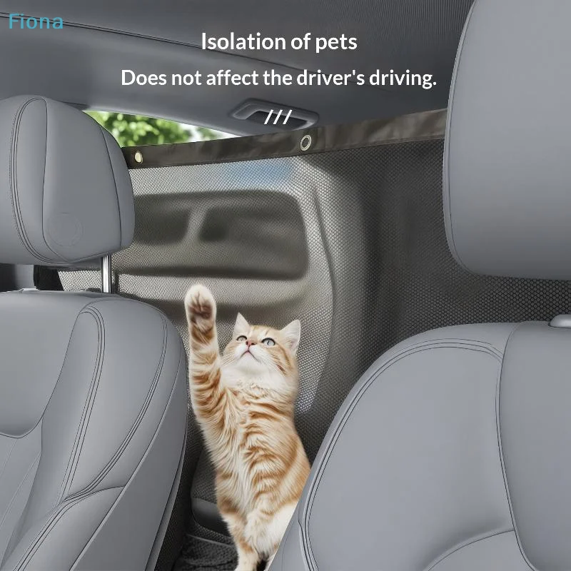 ♬Car Pet Barrier Net Dog Safety Isolation Net For Vehicles Universal Fit Breathable Mesh Pet Travel Barrier For Back Seat