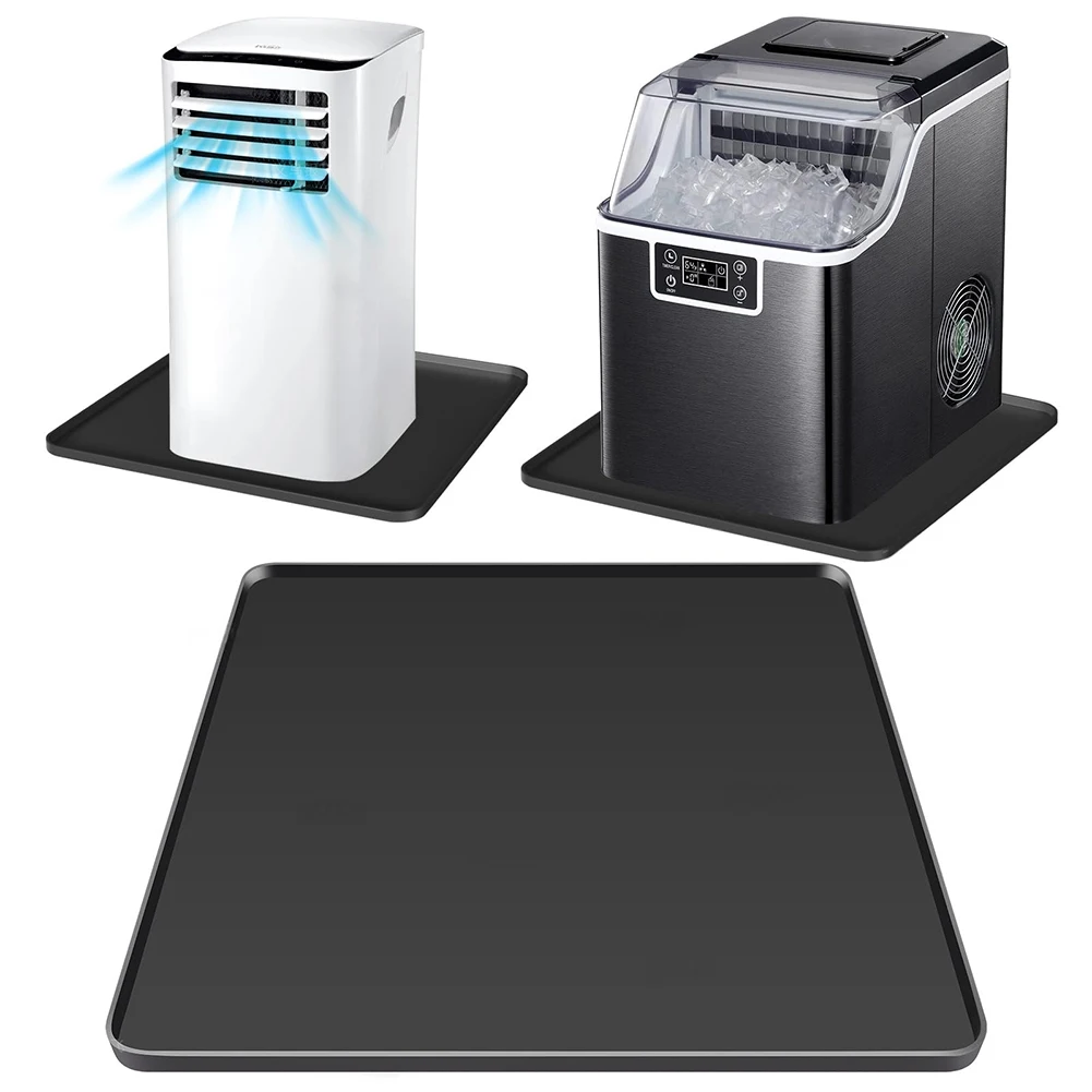 Under Bowls For Kitchen Black,Gray Silicone Pad Air Conditioner Mat Appliance Mat Anti-condensation Abrasion Protection