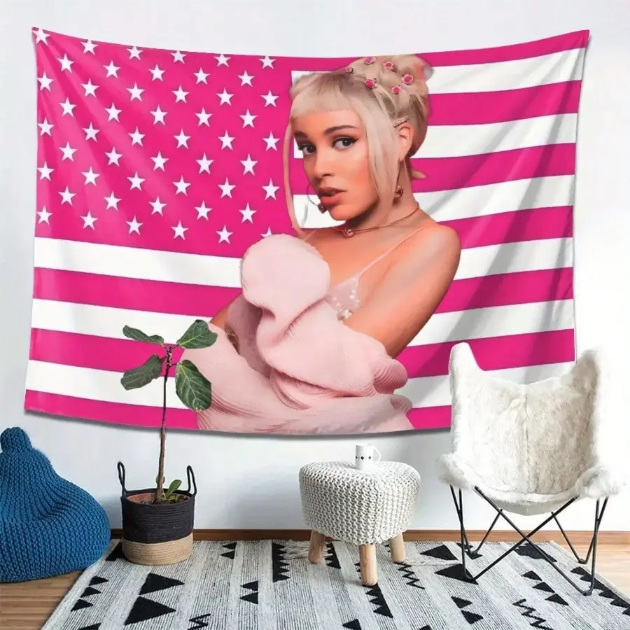 D-Doja Cat American Flag Barber Shop Custom Flags for Bedrooms Outdoor Decor Advertising Garage Decoration Wall Art Flaga Room