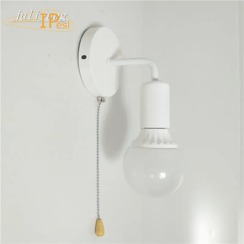 Nordic APP Zipper Switch wall Light Iron Corrner Bedside Bathroom Lamp Aisle Indoor Staircase Lights Sconce wall  Drop shipping