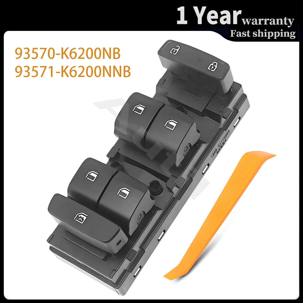 

93570-K6200NB для Hyundai Grand I10 2020-2025, передний левый электрический переключатель стеклоподъемника, кнопка управления автомобильными деталями