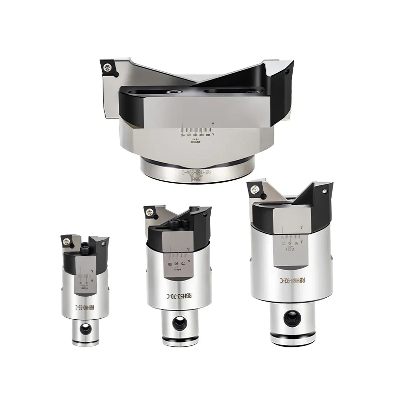 Imagem -03 - Áspero Boring Cabeça Áspero Chato Cabeça Boring Handle Cnc Porta-ferramentas Rbh Double-edged Bt30 Bt40 Sk40 Ajustável