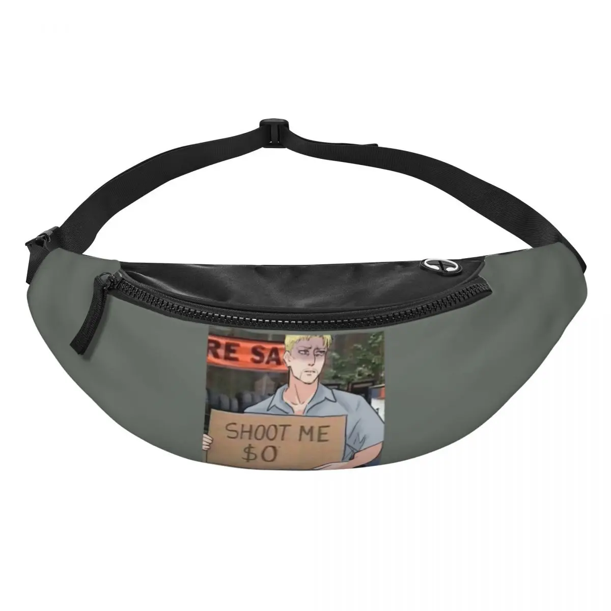 Attack On Titan Reiner Braun Fanny Pack Men Women Crossbody Adjustable Waist Bag Travel Running Phone Pouch
