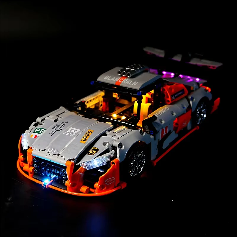 DIY RC LED 라이트 키트, LEGO 10215 기술 럭셔리카 로고, 블록 모델 제외, LED 라이트만 포함