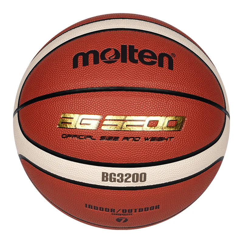 

Molten BG3200 Size 7 Basketball - Durable PU Cover & Rubber Bladder for Indoor Outdoor Training