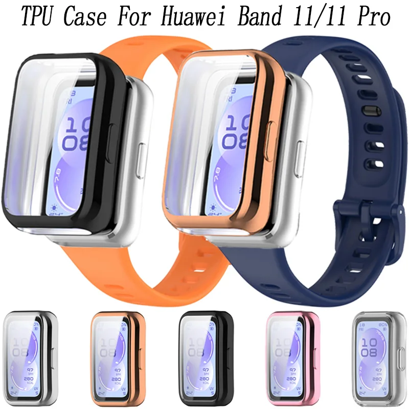 TPU Case for Huawei 11 11 Pro HD Scratch-resistant Screen Film Protective Case for Huawei 8/9/10 Anti-fall Silicone Soft Shell