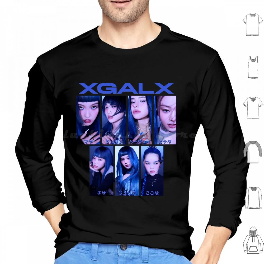 Xg Xgalx Kpop Jpop Pop ( Jurin , Harvey , Chisa , Hinata , Maya , Juria , Cocona ) Hoodies Long Sleeve Xg Xgalx Kpop