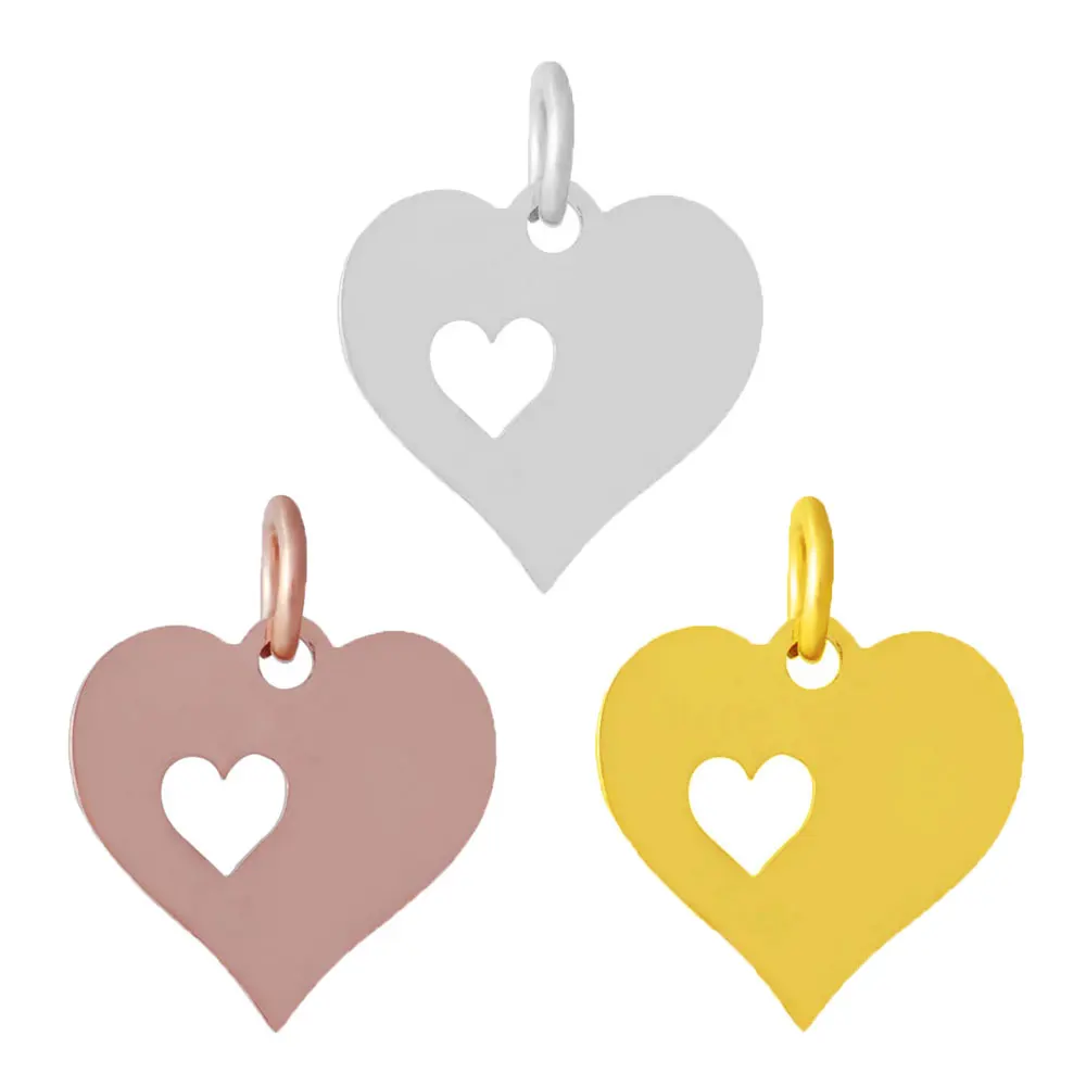 

20Pcs/Lot Stainless Steel Pendant With Five-Pointed Star Love Paw Charms For Making Jewelry DIY Necklace Bracelet