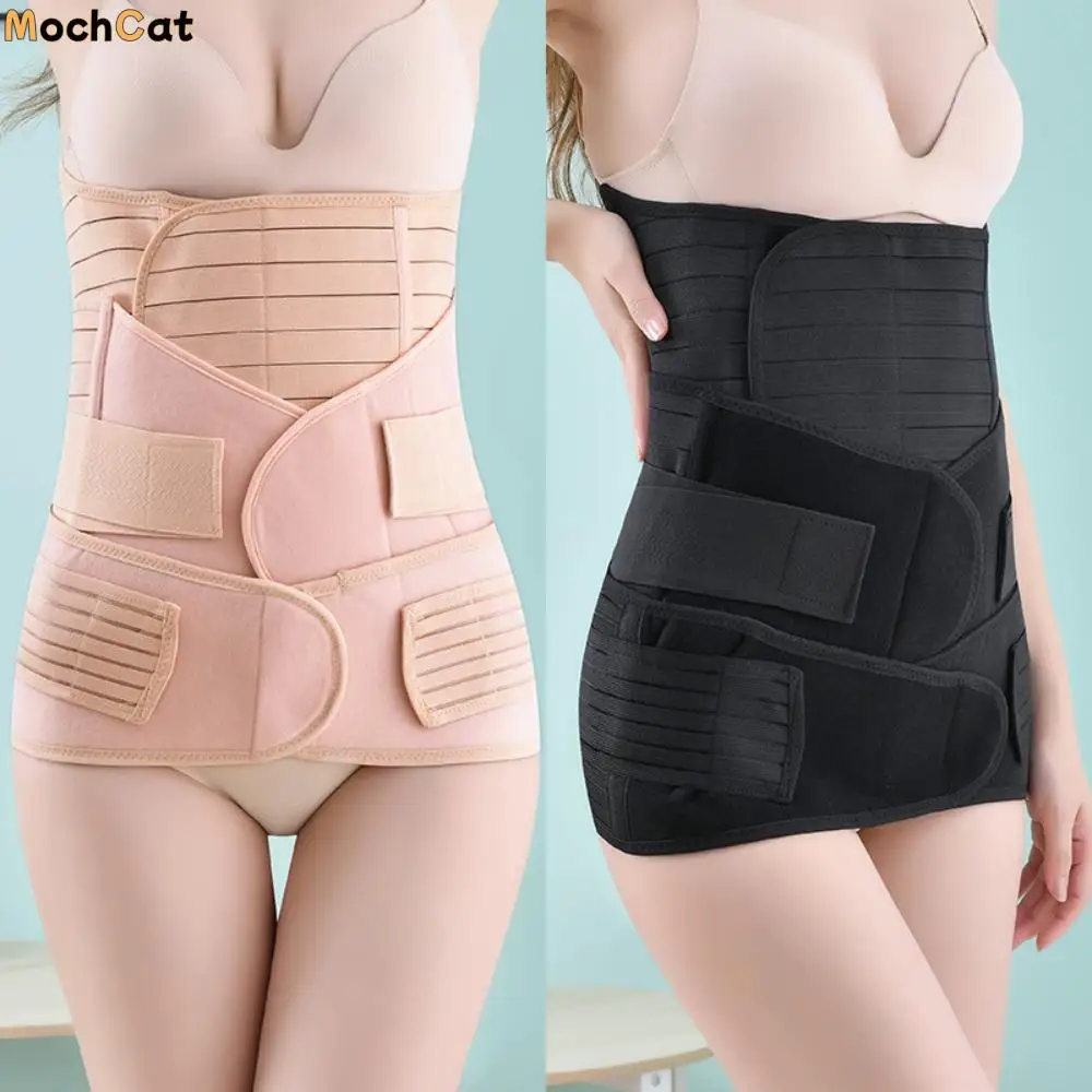 

3pcs Breathable Postpartum Belly Belt Postpartum Corset Postpartum Belly Band Shapewear Puerperal Pelvic Restraint Band