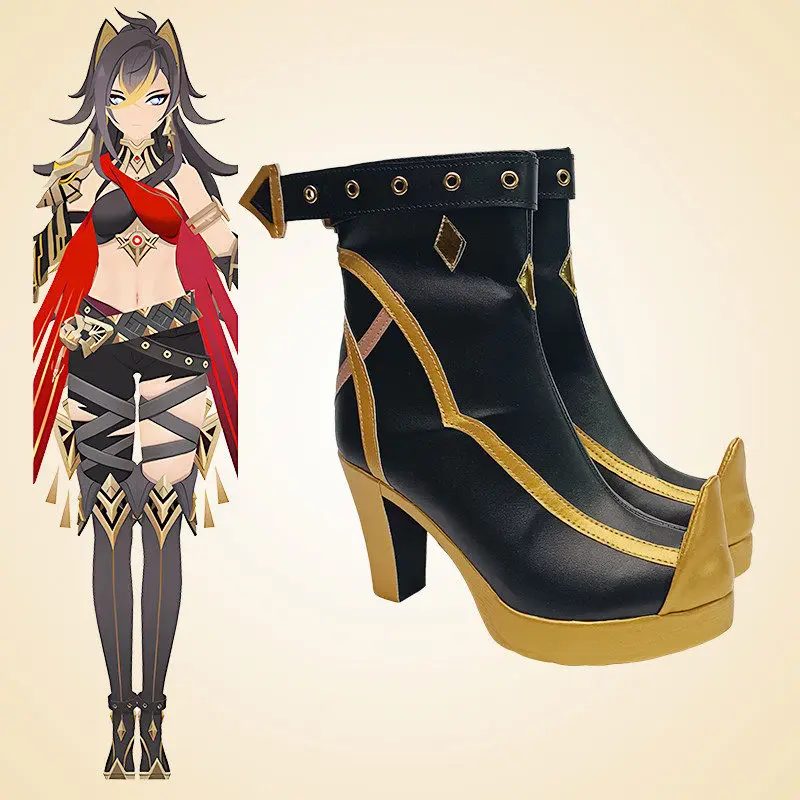 zapatos-de-cosplay-de-anime-genshin-impact-dehya-botas-cortas-de-cuero-pu-con-tacones-altos-negros-para-carnaval-de-halloween