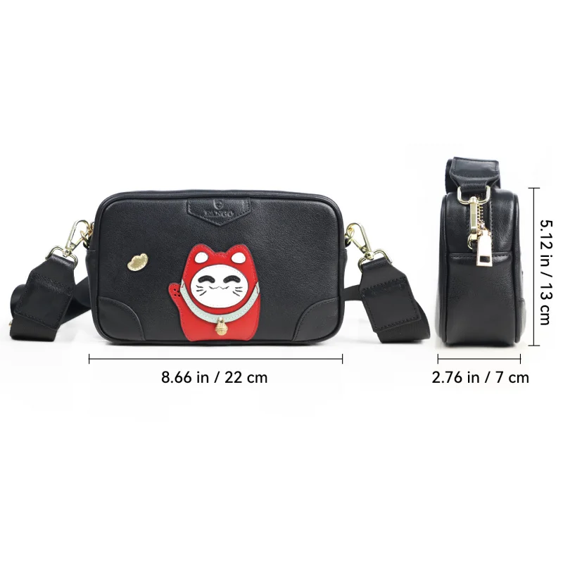 Advanced Sense Single Shoulder Crossbody Bag Street Trendy Small Square Box bag for Men Genuine Leather Mobile Phone HandBag sac