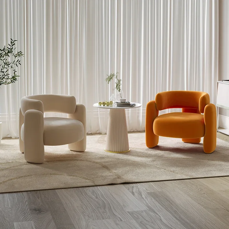 Nordic Modern Creative Living Room Luxury Furniture Business Reception Negotiation Fashion Wooden Leisure Chair