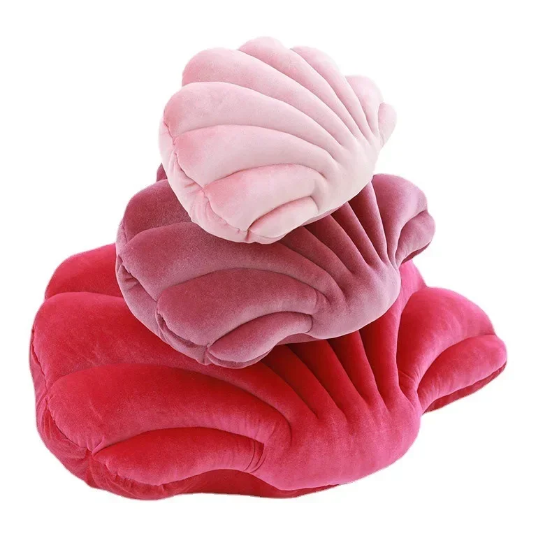 

Seashell Design for Rest and Sleep Korean Style Plush Seashell Pillow for Ocean Themed Home Decoration