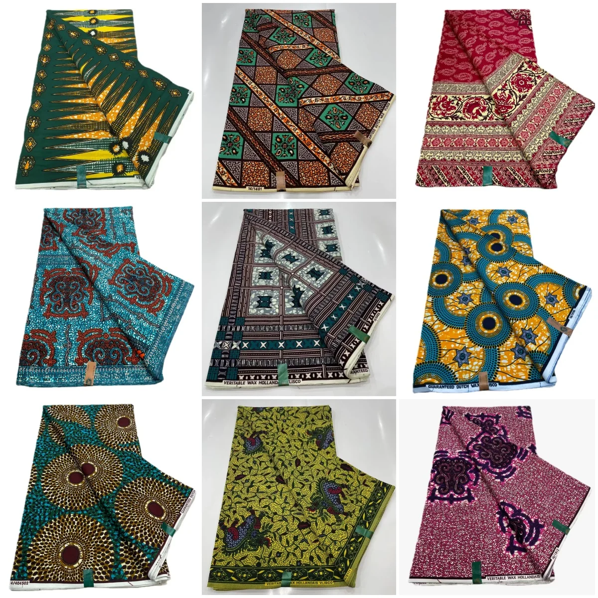 

rican Wax Fabric Ankara Print Cotton Clothing Material from China Red Blue een Patterns Available by the Meter