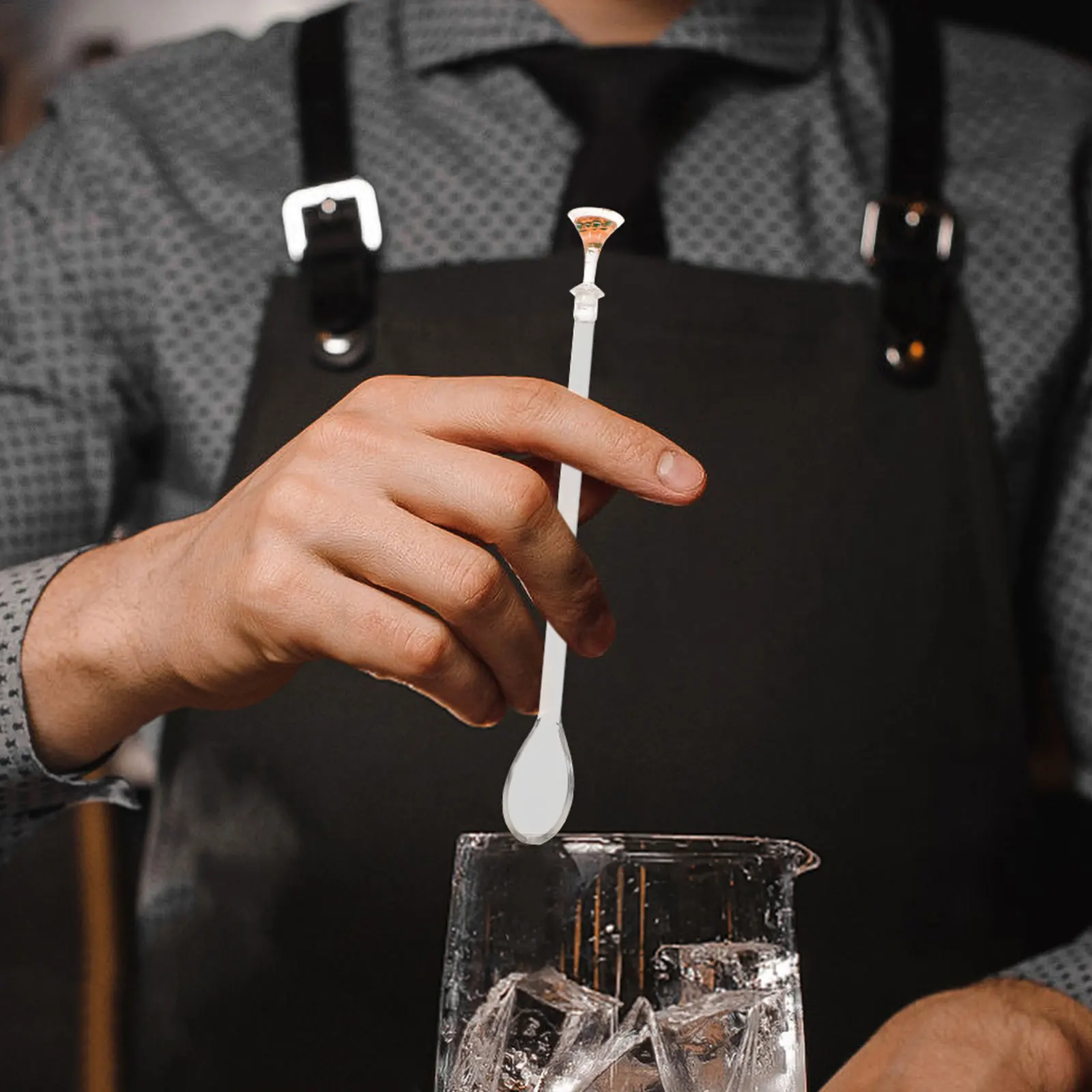 

20Pcs Reusable Coffee Stirrer Acrylic Swizzle Sticks Mixing Spoon Heat Cold Resistant Portable Coffee Powder Mixer Tool