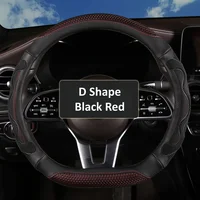 Nueva Funda de Volante Tridimensional en Forma de D, Funda de Cuero Duradera con Forro Antideslizante, Universal de 38 cm