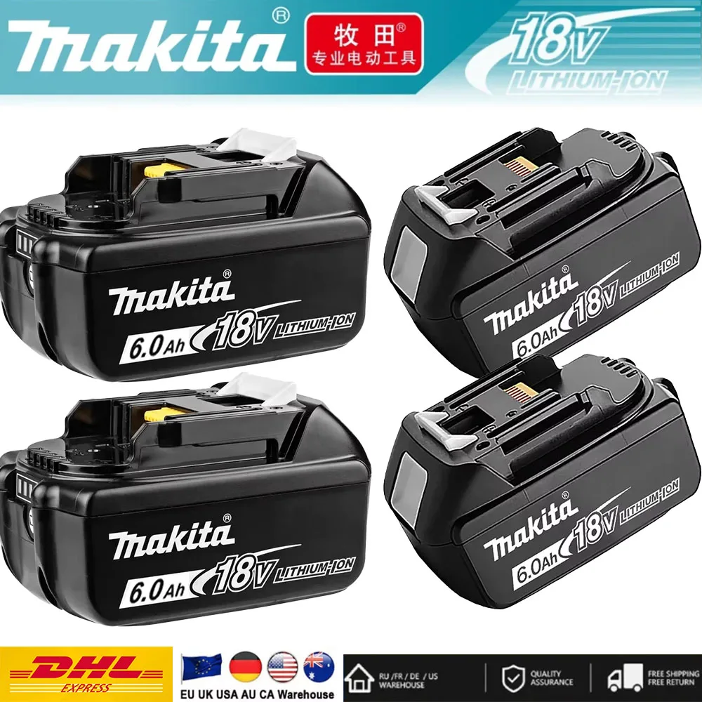 

Makita 6Ah 18V Brand new original genuine battery for MAKITA tool BL1830B BL1850B BL1850 BL1840 BL1860 BL1815 Tool DTW700