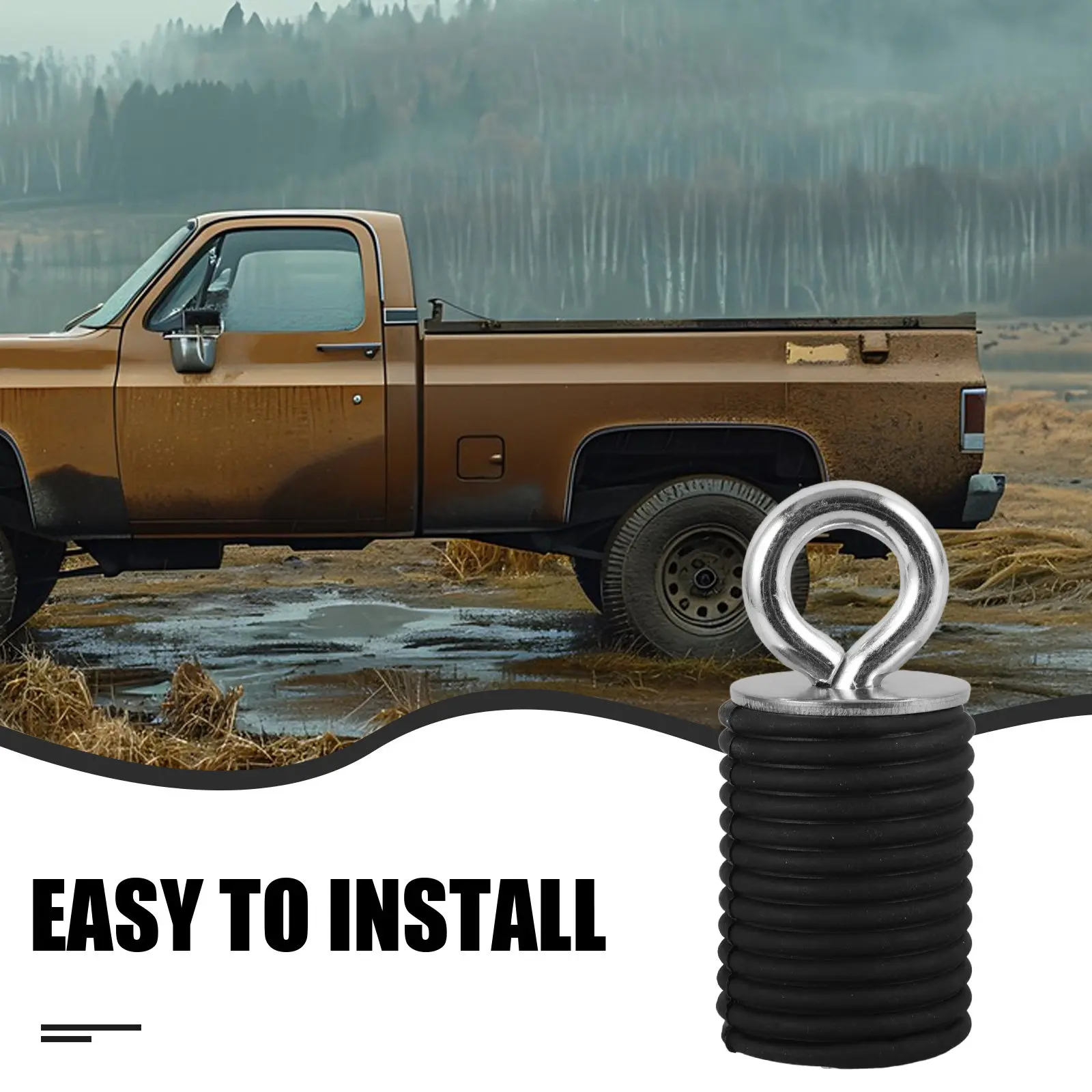 

Tie Down Anchor Rubber Metal Rope Fixing Buckle For Atv Utv Bed Anchors Car Accessories Replacement Fasteners