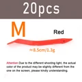 20 piezas Rojo M