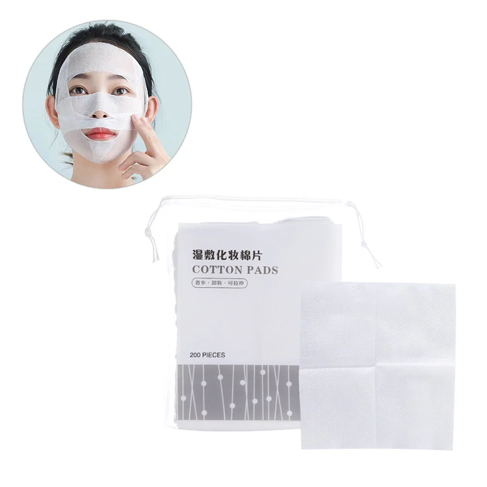 

Thin Makeup Remover Sheet Cleaning Face Pads Fashion Cotton Women Cleansing for Wet Compress Toner Facial Tissue Wipes